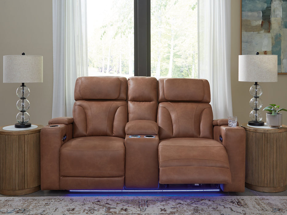 Clean-Slate Power Reclining Loveseat with Console