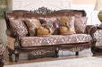 Phoenix Transitional Style Sofa in Cherry finish Wood image