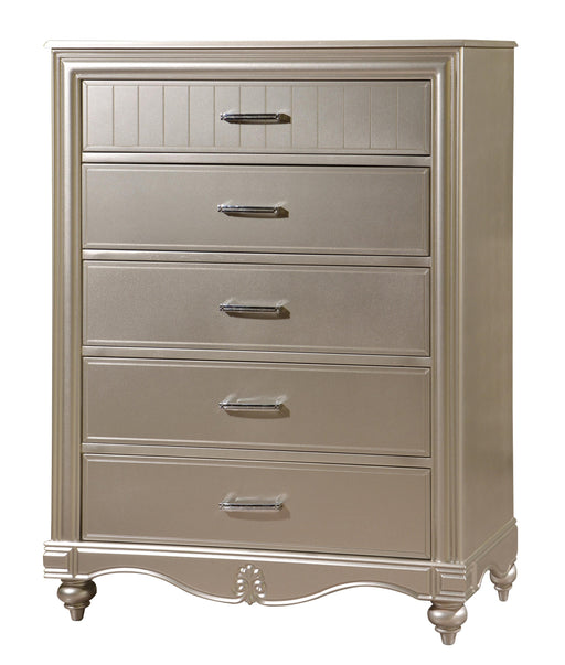 Faisal Transitional Style Chest in Champagne finish Wood image