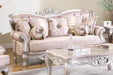 Daisy Traditional Style Sofa in Pearl finish Wood image