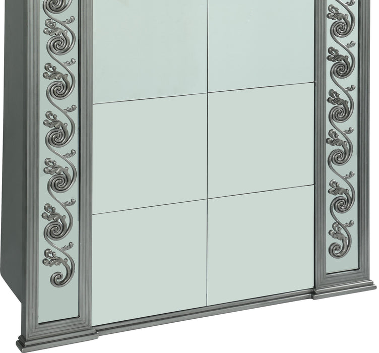 Astrid Modern Style Mirror with Metal Finish