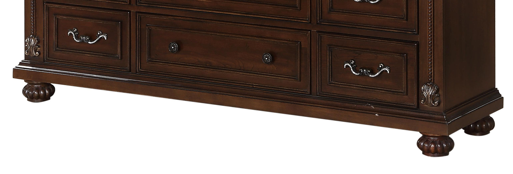 Destiny Traditional Style Dresser in Cherry finish Wood