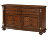 Viviana Traditional Style Dresser in Caramel finish Wood image