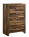 Yasmine Brown Modern Style Chest in Espresso finish Wood image