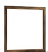 Yasmine Brown Modern Style Mirror in Espresso finish Wood image