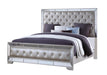 Gloria Contemporary Style King Bed in White finish Wood image