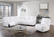 BUILD IT YOUR WAY U6066 BLANCHE WHITE 3 POWER SOFA - Brockton Furniture (Brockton, MA)