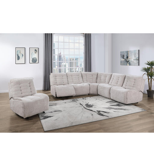BUILD IT YOUR WAY U6066 CREAM 4 SEATER (2 POWER) - Brockton Furniture (Brockton, MA)