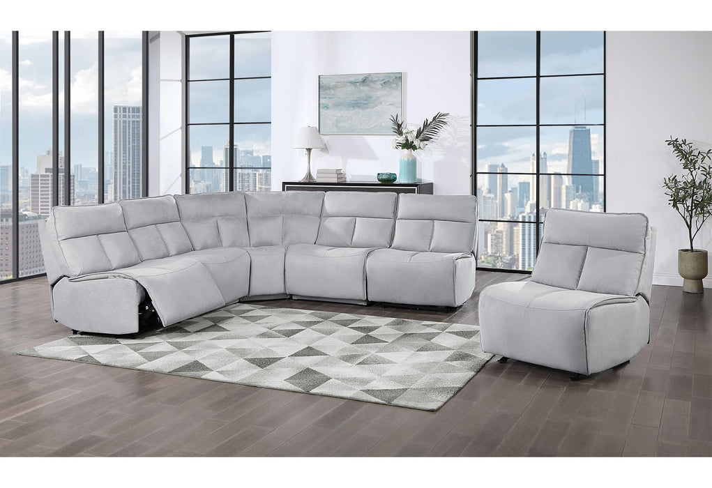 BUILD IT YOUR WAY U8088 GREY 3 POWER SOFA - Brockton Furniture (Brockton, MA)
