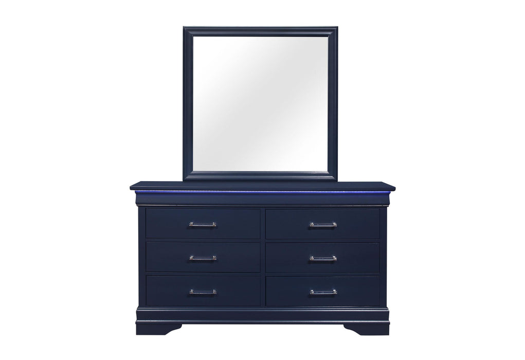 CHARLIE BLUE MIRROR - Brockton Furniture (Brockton, MA)