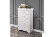 CHARLIE WHITE CHEST WITH LED - Brockton Furniture (Brockton, MA)