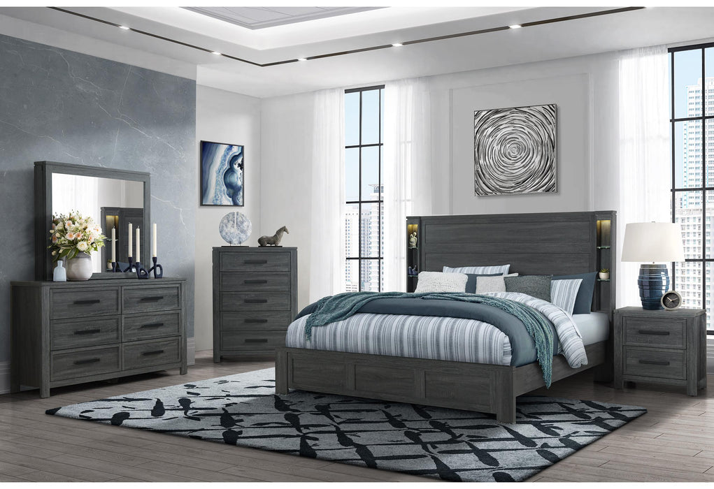 CYPRESS DARK GREY QUEEN BED GROUP - Brockton Furniture (Brockton, MA)