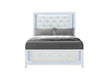 ALINA WHITE QUEEN BED WITH LED - Brockton Furniture (Brockton, MA)