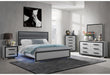 AMELIA GREY BLACK FULL BED GROUP W/LED - Brockton Furniture (Brockton, MA)
