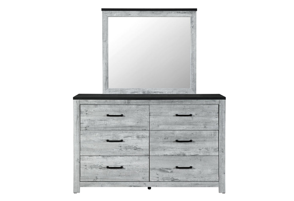 OZARK GREY WASH MIRROR