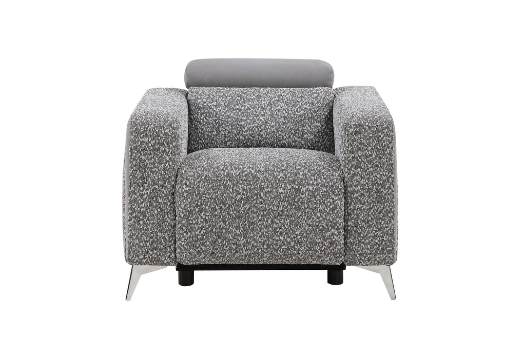U8521 TAUPE/DARK GREY 36 POWER RECLINING SOFA